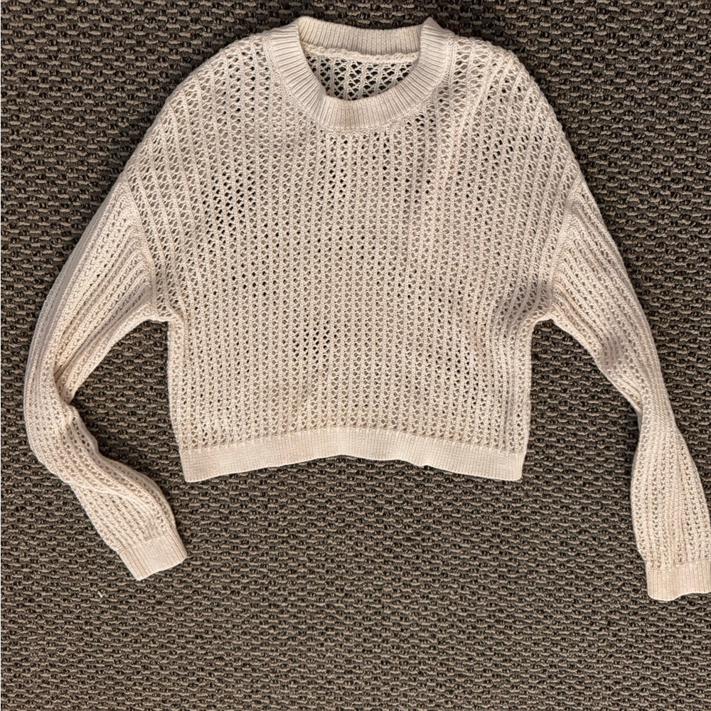 Old Navy Cream Knitted Sweater, size small